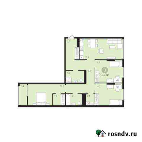 3-комнатная квартира, 98 м², 4/10 эт. на продажу в Тюмени Тюмень