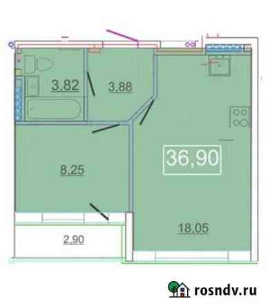 1-комнатная квартира, 37 м², 4/5 эт. на продажу в Сосновом Бору Сосновый Бор