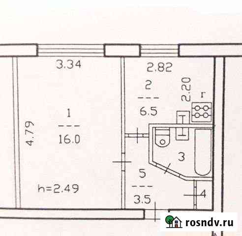 1-комнатная квартира, 29 м², 1/5 эт. на продажу в Угловском Угловское