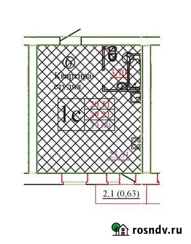 Квартира-студия, 29.7 м², 5/6 эт. на продажу в Вологде Вологда - изображение 1