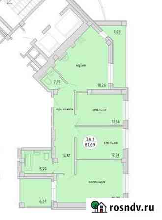 3-комнатная квартира, 89 м², 12/17 эт. на продажу в Новосибирске Новосибирск