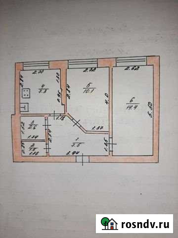 2-комнатная квартира, 44 м², 1/4 эт. на продажу в Короче Короча - изображение 1