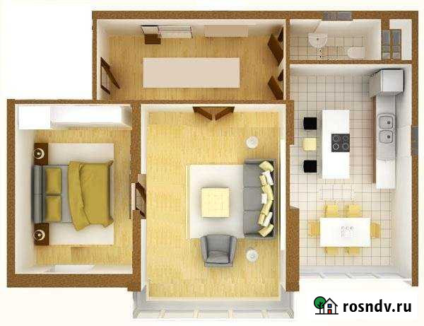 2-комнатная квартира, 48 м², 1/2 эт. на продажу в Арамиле Арамиль - изображение 1