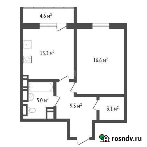 1-комнатная квартира, 48.7 м², 10/21 эт. на продажу в Сургуте Ханты-Мансийского АО Сургут - изображение 1