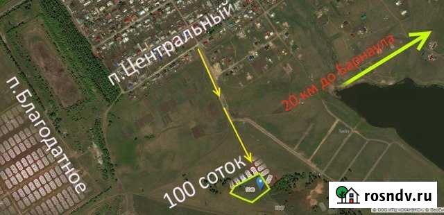 Участок ИЖС 100 сот. на продажу в Лебяжьем Алтайского края Лебяжье - изображение 1