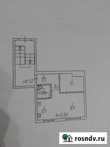 1-комнатная квартира, 31 м², 1/5 эт. на продажу в Сухиничах Сухиничи - изображение 1