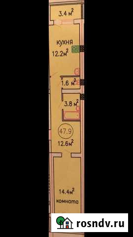 1-комнатная квартира, 45 м², 3/3 эт. на продажу в Подстепках Подстепки - изображение 1