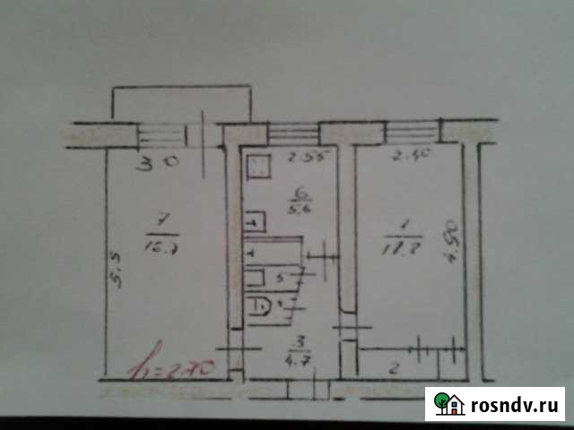 2-комнатная квартира, 43.2 м², 4/5 эт. на продажу в Мышкине Мышкин - изображение 1