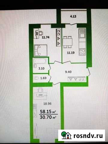 2-комнатная квартира, 58 м², 10/14 эт. на продажу в Стерлитамаке Стерлитамак - изображение 1