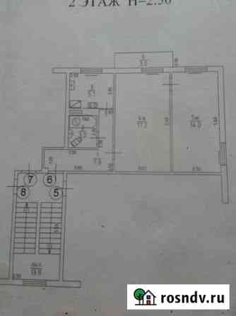 2-комнатная квартира, 50.1 м², 2/2 эт. на продажу в Гвардейске Гвардейск