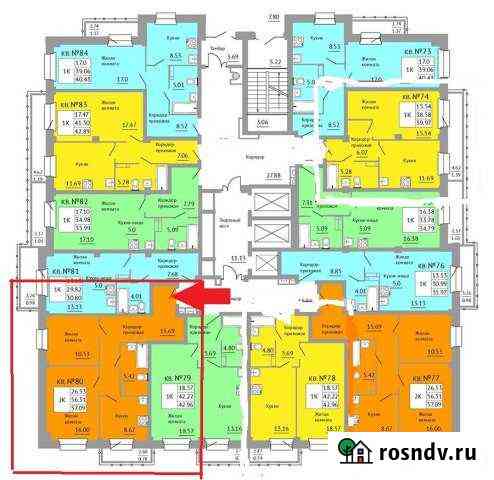 2-комнатная квартира, 58 м², 8/25 эт. на продажу в Красноярске Красноярск