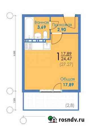 1-комнатная квартира, 27.3 м², 12/12 эт. на продажу в Кемерово Кемерово