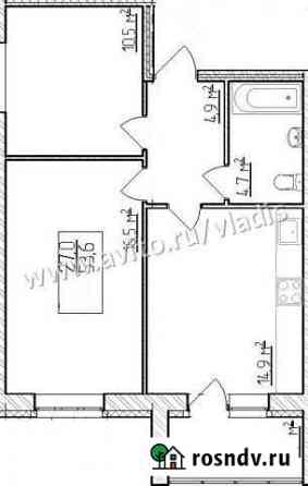 2-комнатная квартира, 53.6 м², 1/3 эт. на продажу в Муроме Муром