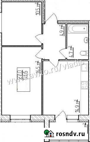 2-комнатная квартира, 53.6 м², 1/3 эт. на продажу в Муроме Муром - изображение 1