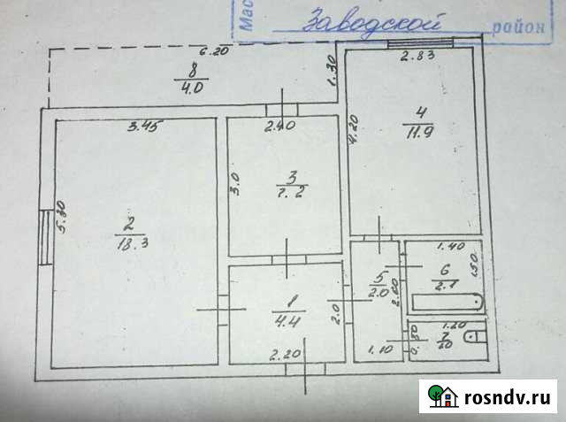 2-комнатная квартира, 51 м², 1/9 эт. на продажу в Грозном Грозный - изображение 1