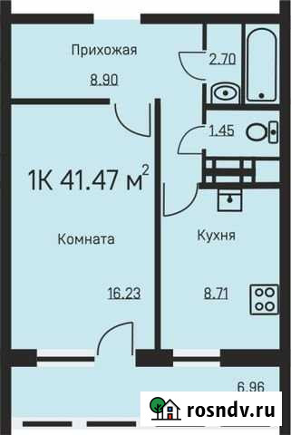 1-комнатная квартира, 41.4 м², 14/16 эт. на продажу в Перми Пермь - изображение 1