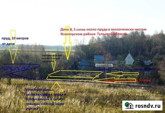 Дача 30 м² на участке 8.5 сот. на продажу в Ясногорске Тульской области Ясногорск - изображение 1