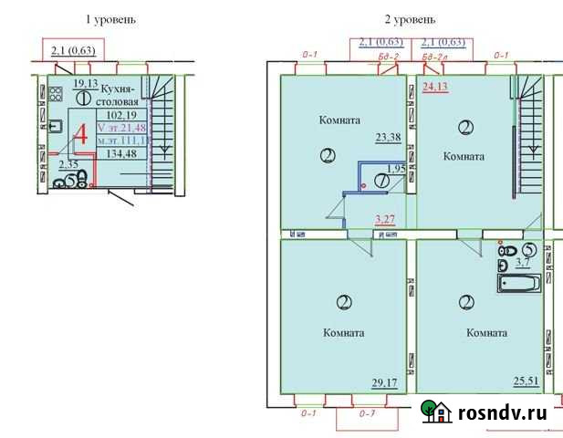 4-комнатная квартира, 134.5 м², 5/6 эт. на продажу в Вологде Вологда - изображение 1