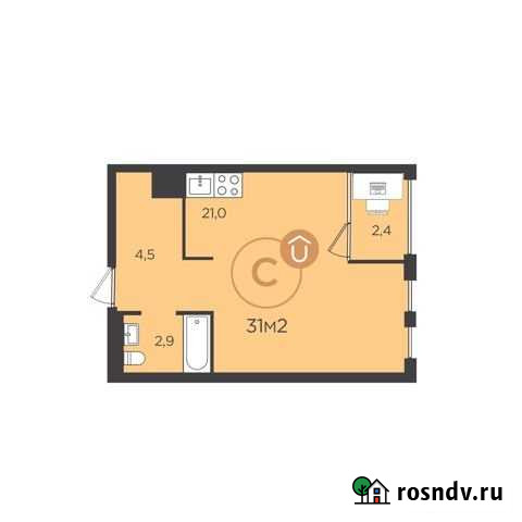 Квартира-студия, 31 м², 8/9 эт. на продажу в Екатеринбурге Екатеринбург - изображение 1