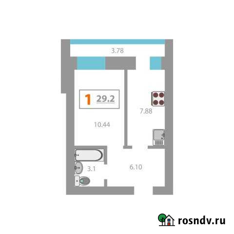 1-комнатная квартира, 28.1 м², 4/9 эт. на продажу в Тобольске Тобольск - изображение 1