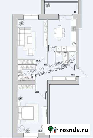 2-комнатная квартира, 72.3 м², 7/10 эт. на продажу в Тобольске Тобольск - изображение 1