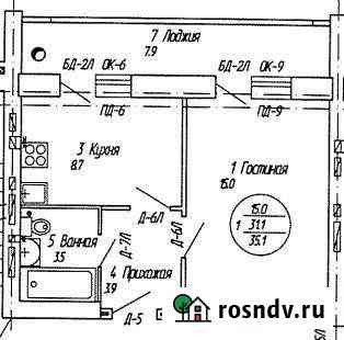 1-комнатная квартира, 36 м², 6/9 эт. на продажу в Йошкар-Оле Йошкар-Ола
