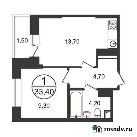 1-комнатная квартира, 33.4 м², 6/18 эт. на продажу в Люберцах Люберцы
