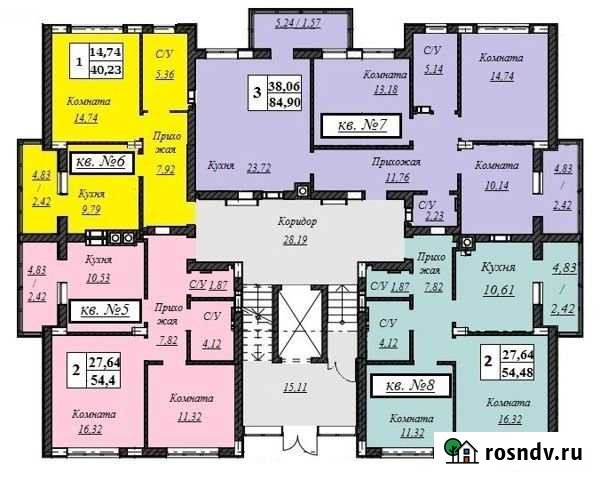 3-комнатная квартира, 84.9 м², 2/5 эт. на продажу в Светлогорске Светлогорск - изображение 1