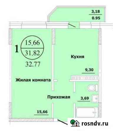 1-комнатная квартира, 32.8 м², 2/3 эт. на продажу в Южном Краснодарского края Южный