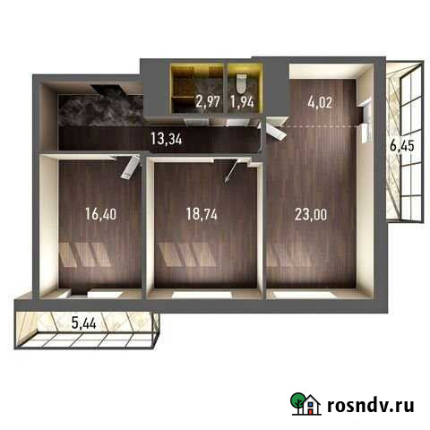 3-комнатная квартира, 84 м², 16/20 эт. на продажу в Казани Казань - изображение 1
