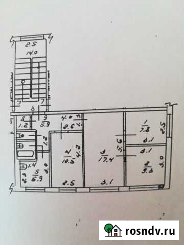 4-комнатная квартира, 61 м², 4/5 эт. на продажу в Ленинске-Кузнецком Ленинск-Кузнецкий - изображение 1