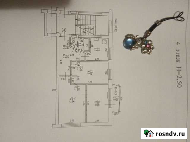 3-комнатная квартира, 51 м², 4/5 эт. в аренду на длительный срок в Калининграде Калининград - изображение 1