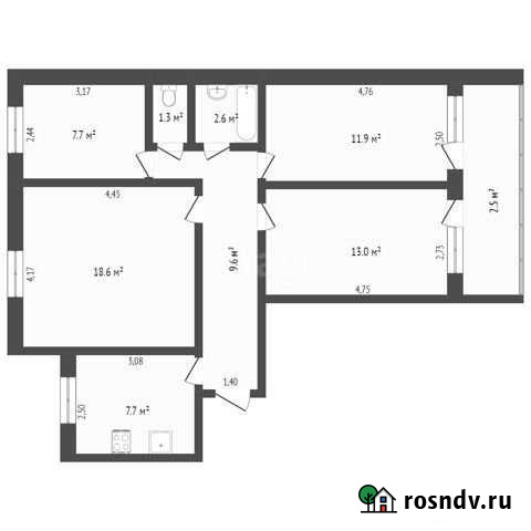 4-комнатная квартира, 72 м², 4/9 эт. на продажу в Пензе Пенза - изображение 1