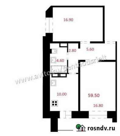 2-комнатная квартира, 59.5 м², 2/17 эт. на продажу во Владимире Владимир