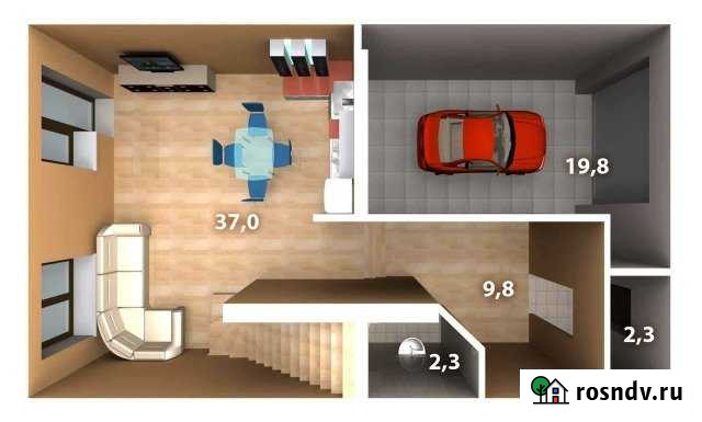 Таунхаус 214.7 м² на участке 1 сот. на продажу в Миассе Миасс - изображение 1
