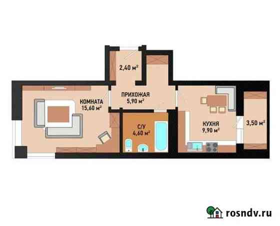 1-комнатная квартира, 41.9 м², 7/16 эт. на продажу в Волгограде Волгоград