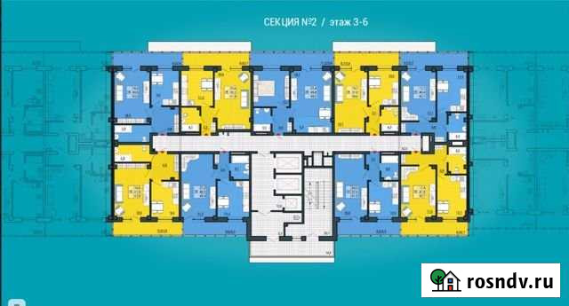 2-комнатная квартира, 49.2 м², 5/20 эт. на продажу в Красноярске Красноярск - изображение 1
