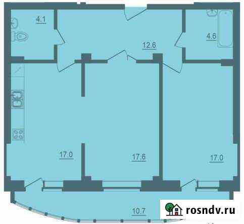 2-комнатная квартира, 83.3 м², 7/9 эт. на продажу в Пскове Псков