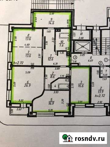 6-комнатная квартира, 135.6 м², 2/9 эт. на продажу в Иркутске Иркутск - изображение 1