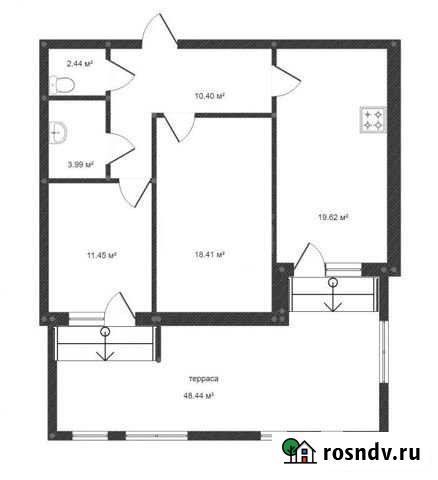 2-комнатная квартира, 66.3 м², 2/6 эт. на продажу в Сургуте Ханты-Мансийского АО Сургут - изображение 1
