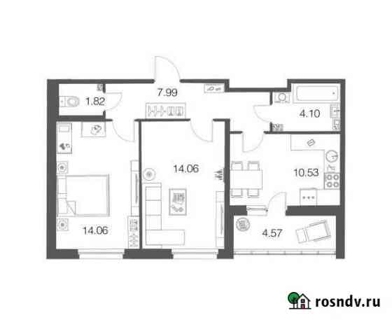2-комнатная квартира, 52.2 м², 1/4 эт. на продажу в Токсово Токсово