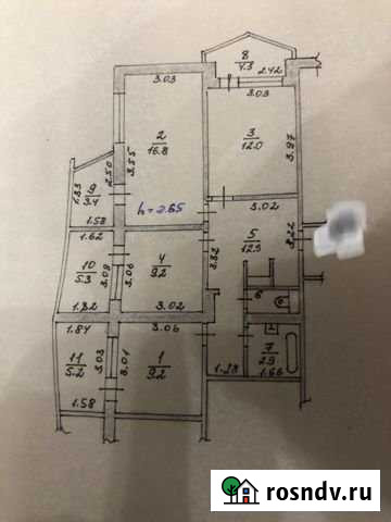 3-комнатная квартира, 82 м², 8/9 эт. на продажу в Ялте Ялта - изображение 1