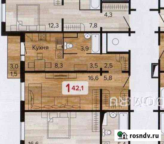 1-комнатная квартира, 42.1 м², 2/17 эт. на продажу в Красноярске Красноярск