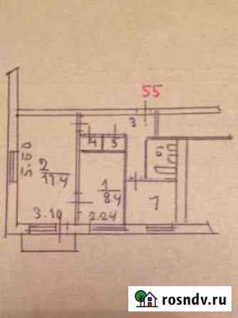 2-комнатная квартира, 41.8 м², 3/5 эт. в аренду на длительный срок в Кизеле Кизел