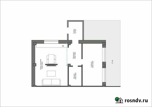Квартира-студия, 70 м², 2/3 эт. на продажу в Казани Казань - изображение 1