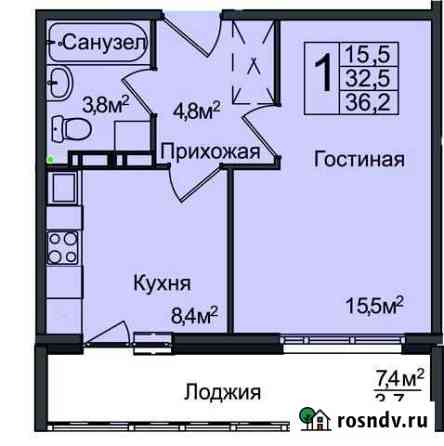 1-комнатная квартира, 36.2 м², 8/17 эт. на продажу в Новосибирске Новосибирск