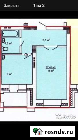 1-комнатная квартира, 37 м², 6/9 эт. на продажу в Бердске Бердск - изображение 1