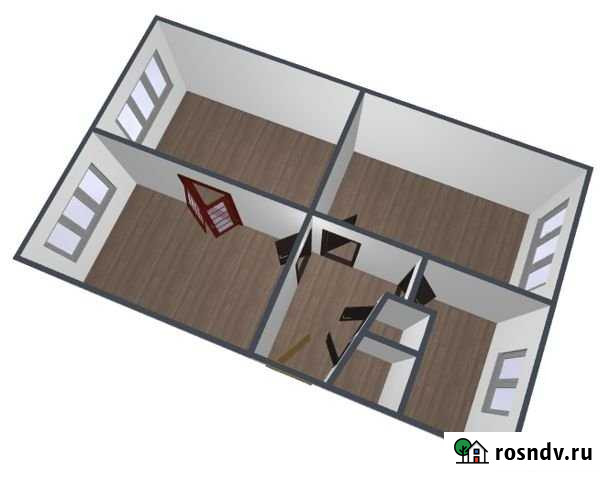 3-комнатная квартира, 58.7 м², 3/5 эт. на продажу в Деденево Деденево - изображение 1