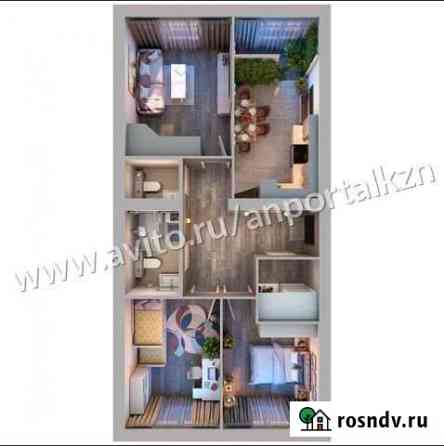3-комнатная квартира, 77 м², 4/10 эт. на продажу в Казани Казань