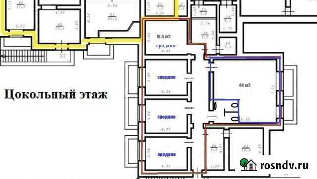 Помещение свободного назначения, 44 кв.м. Новосибирск - изображение 1